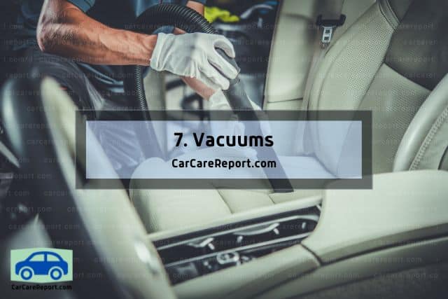 Vacuums the car