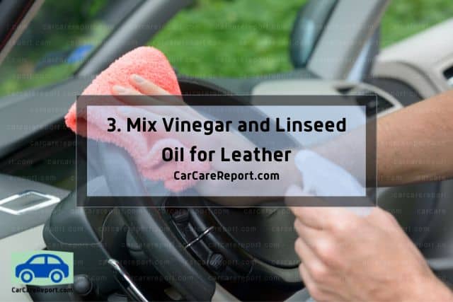 Cleaning using vinegar and oil