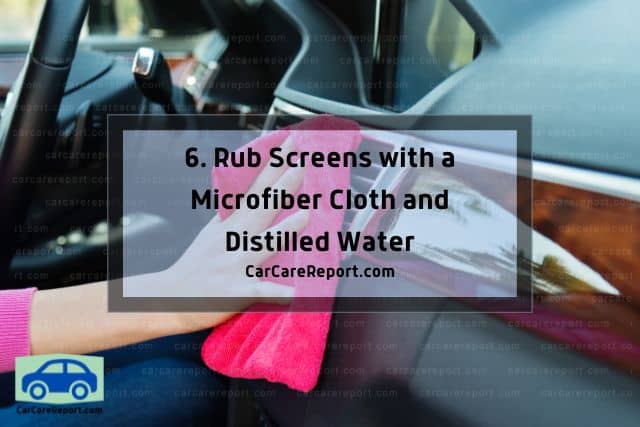 Using microfiber cloth for wiping