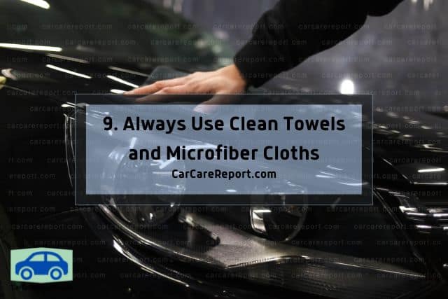 Using a clean microfiber