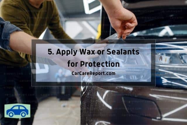 Applying car sealants for protection