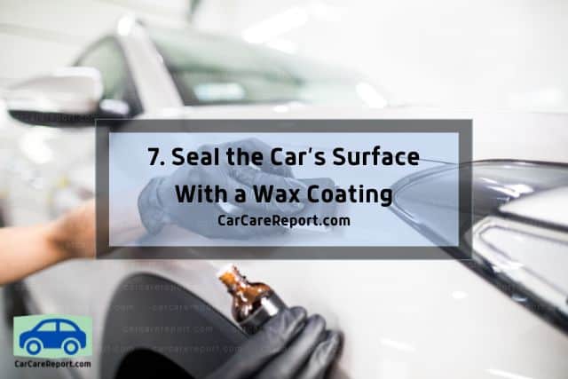 Applying wax coating on car's surface