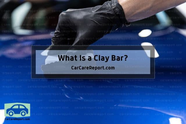 Hand holding clay bar
