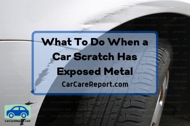 Car scratches near the wheel